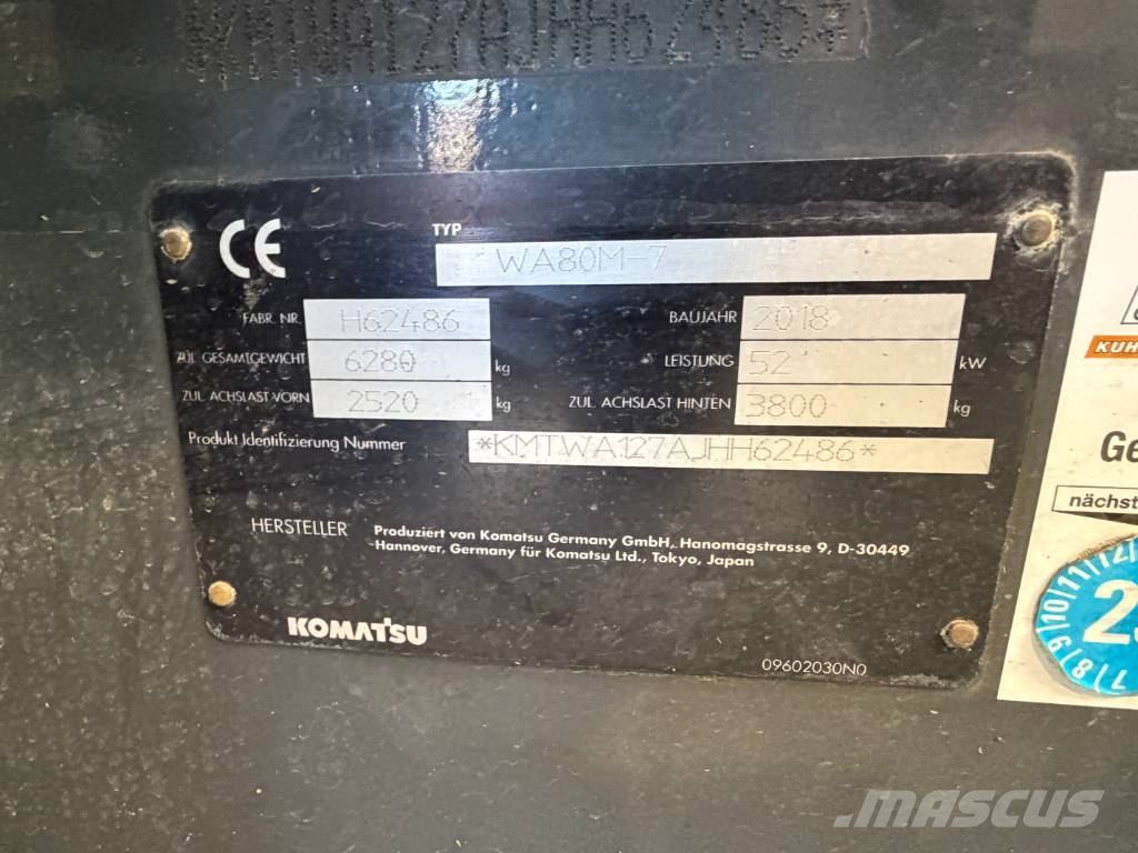 Komatsu WA80M-7 Mini nakladalci