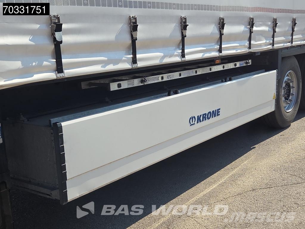 Krone SD 3 axles 2xLift Axle Sliding Roof Palletbox Tents puspiekabes
