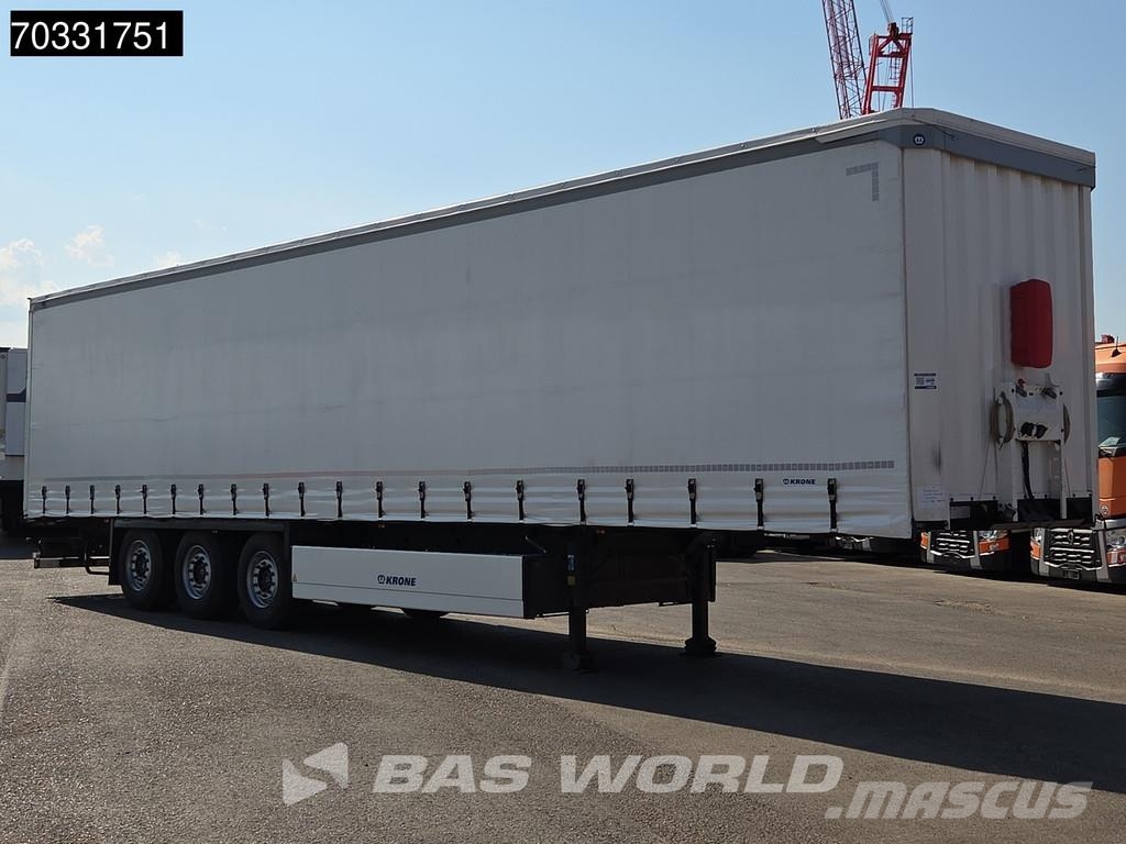 Krone SD 3 axles 2xLift Axle Sliding Roof Palletbox Tents puspiekabes