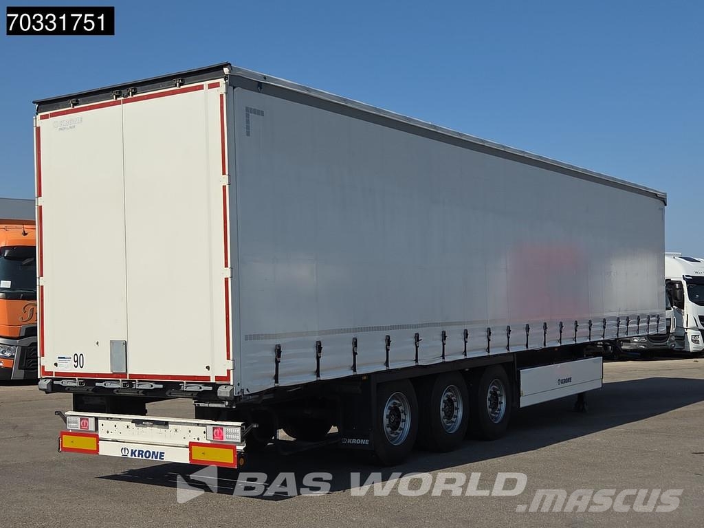 Krone SD 3 axles 2xLift Axle Sliding Roof Palletbox Tents puspiekabes
