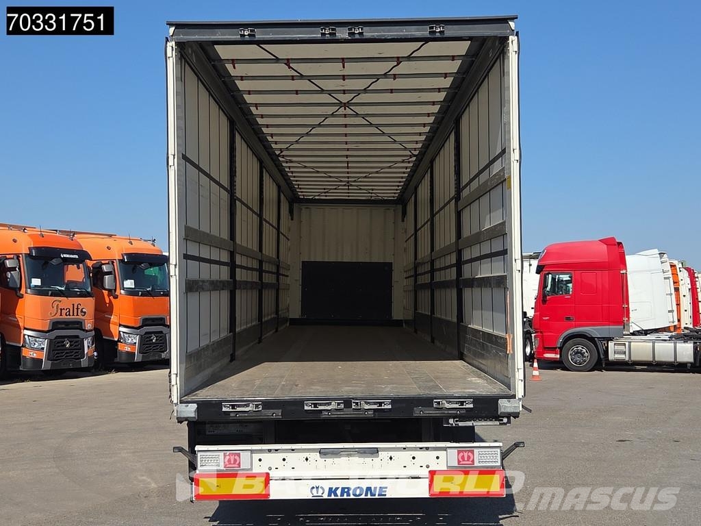 Krone SD 3 axles 2xLift Axle Sliding Roof Palletbox Tents puspiekabes