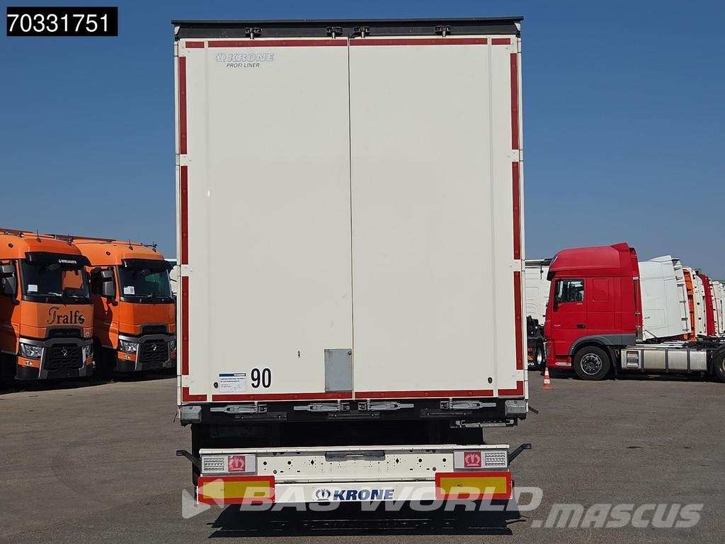 Krone SD 3 axles 2xLift Axle Sliding Roof Palletbox Tents puspiekabes