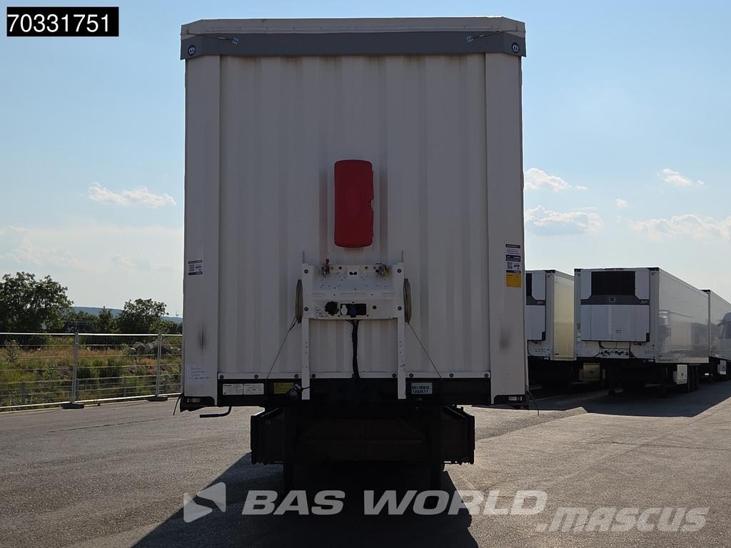 Krone SD 3 axles 2xLift Axle Sliding Roof Palletbox Tents puspiekabes
