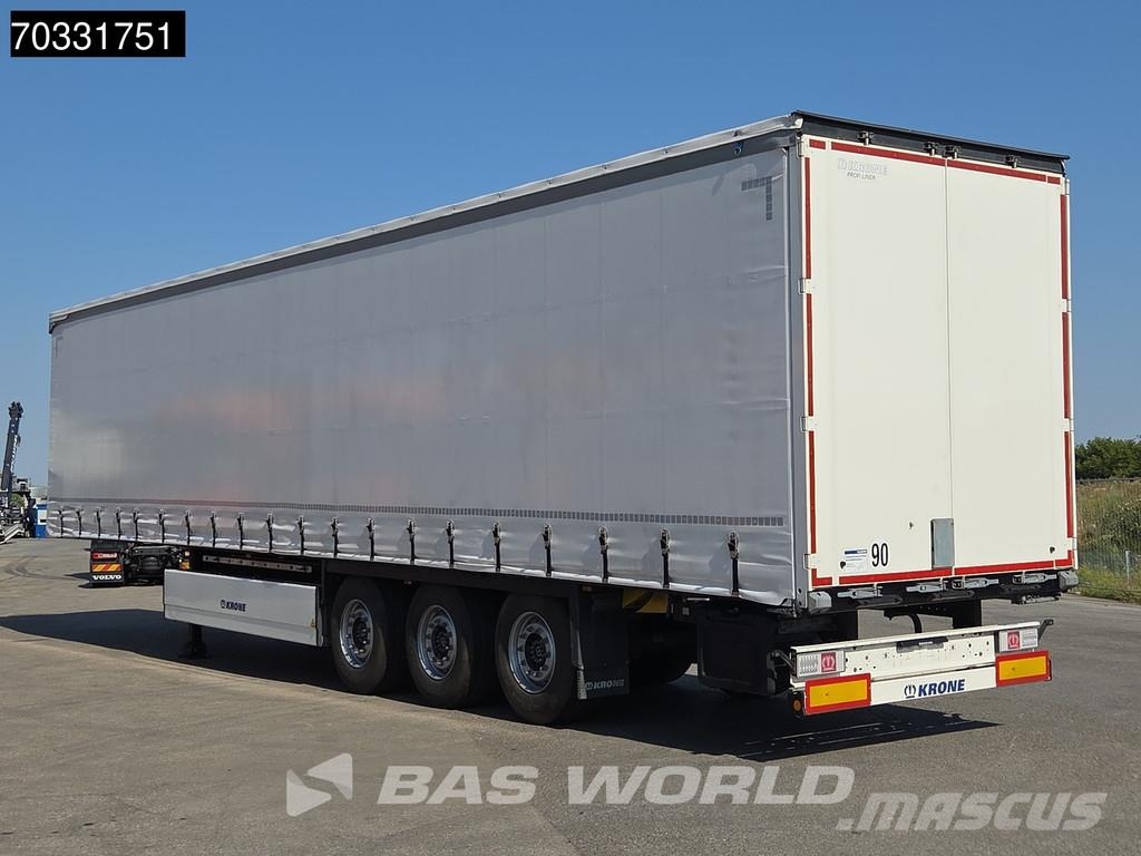 Krone SD 3 axles 2xLift Axle Sliding Roof Palletbox Tents puspiekabes