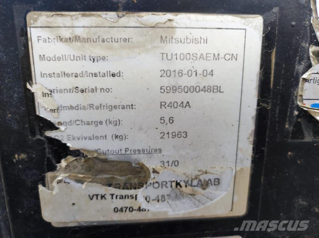 Mitsubishi TU100SAEM-CN Otros componentes