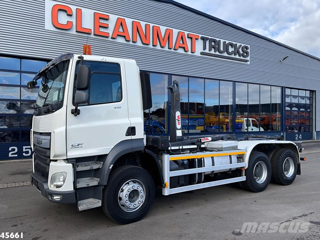 DAF FAT CF 410 Euro 6 6x4 Hyvalift 20 Ton haakarmsyste Камиони с кран с кука