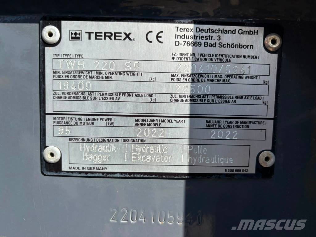 Terex Ecotec TWH 220 مناولات المخلفات / مناولات صناعية