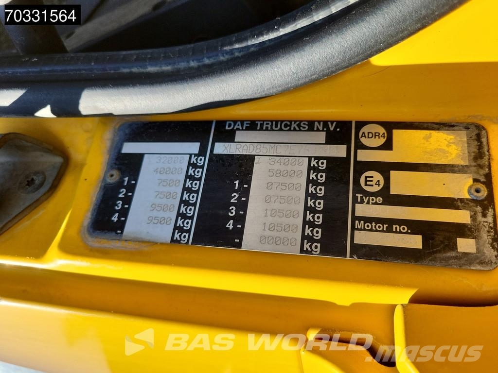 DAF CF85.360 CF 8X4 9m3 Mixer Steelsuspension Big-Axle Camiones hormigonera