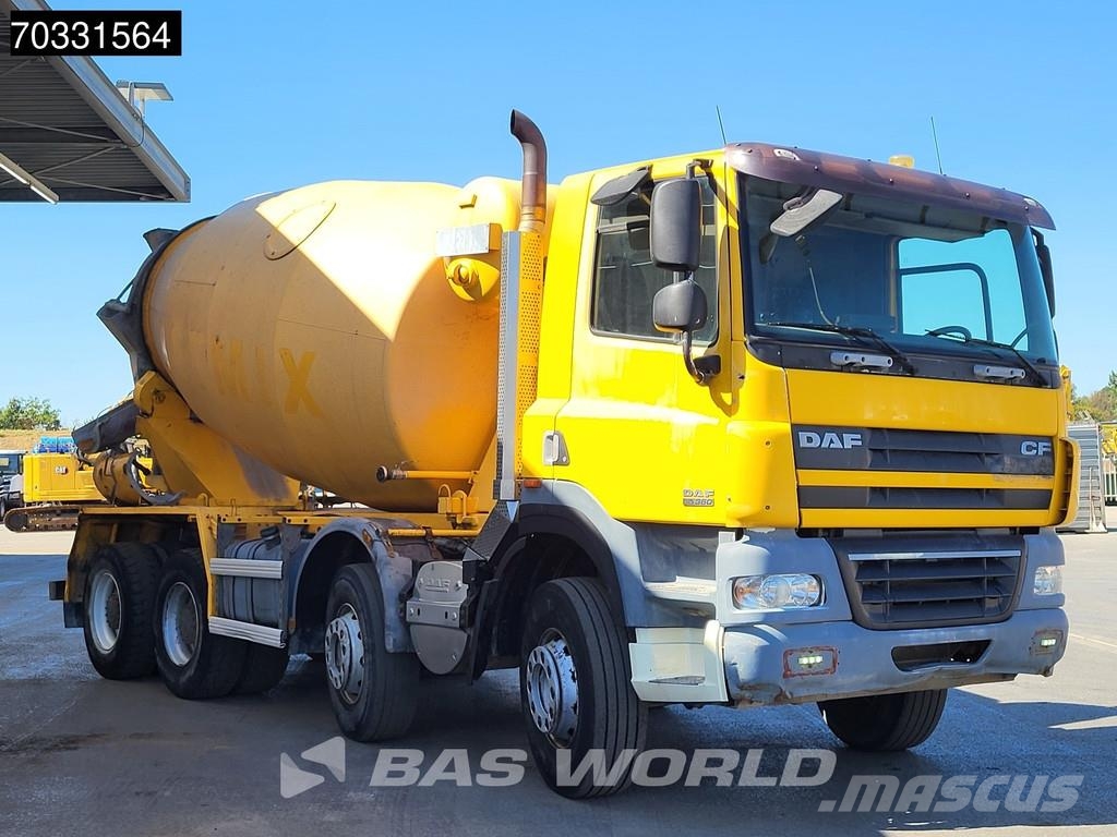 DAF CF85.360 CF 8X4 9m3 Mixer Steelsuspension Big-Axle Camiones hormigonera