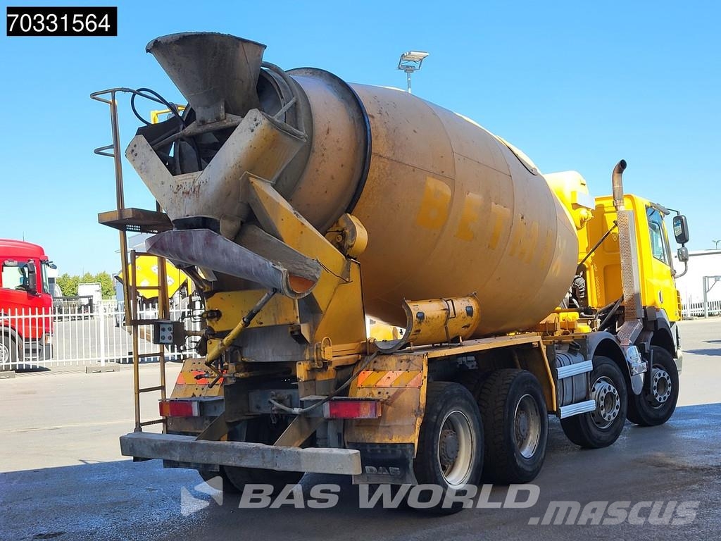 DAF CF85.360 CF 8X4 9m3 Mixer Steelsuspension Big-Axle Camiones hormigonera
