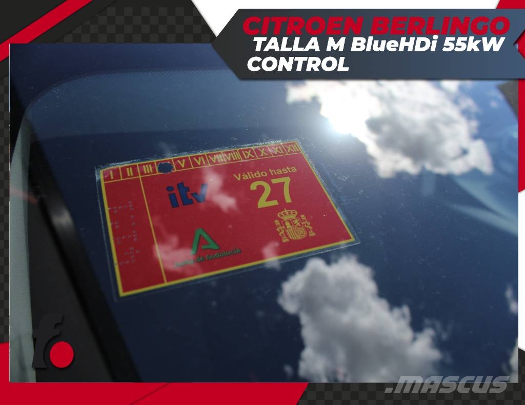 Citroën Berlingo Talla M BlueHDi 55kW CONTROL Varevogne