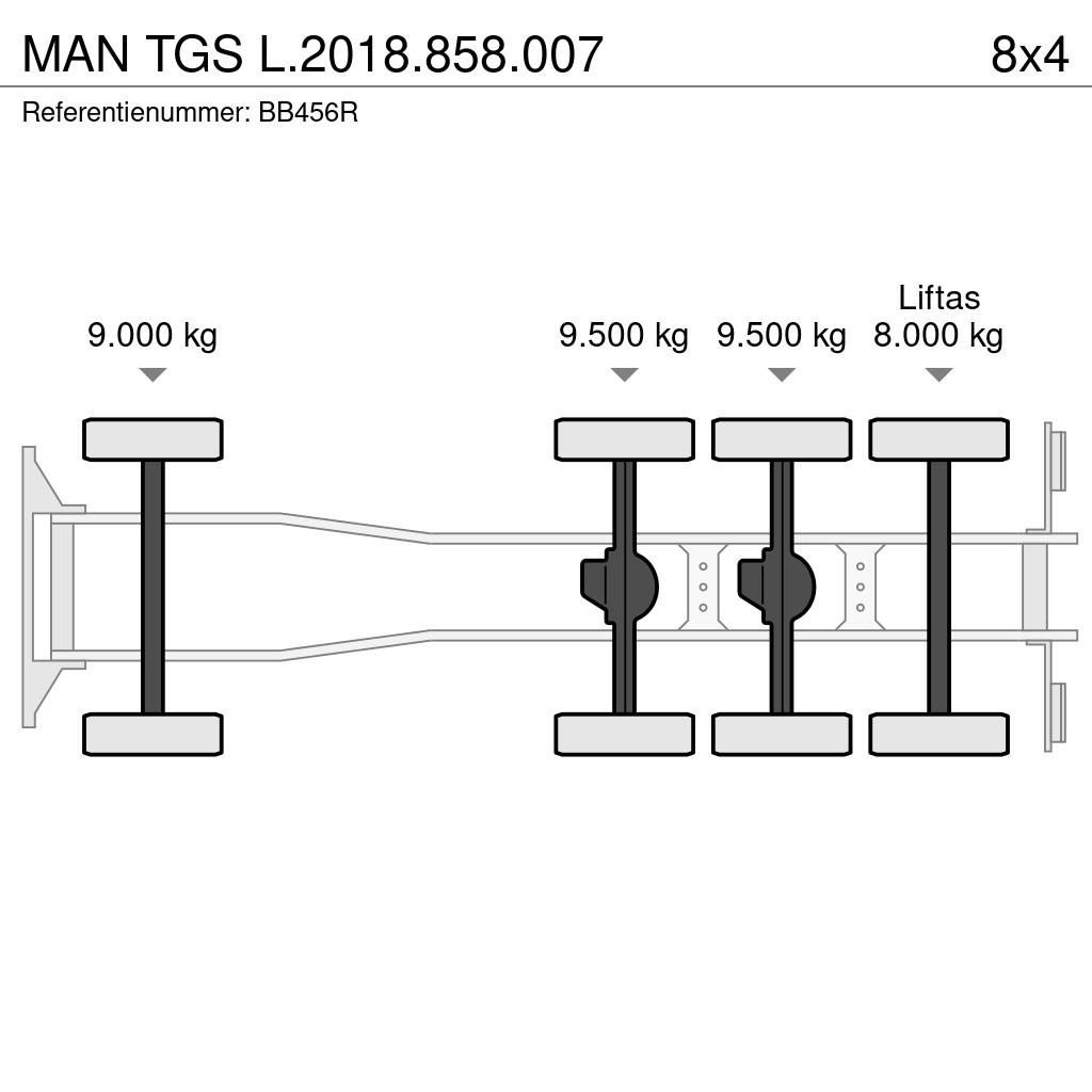 MAN TGS L.2018.858.007 شاحنات مزدوجة / خلخلة
