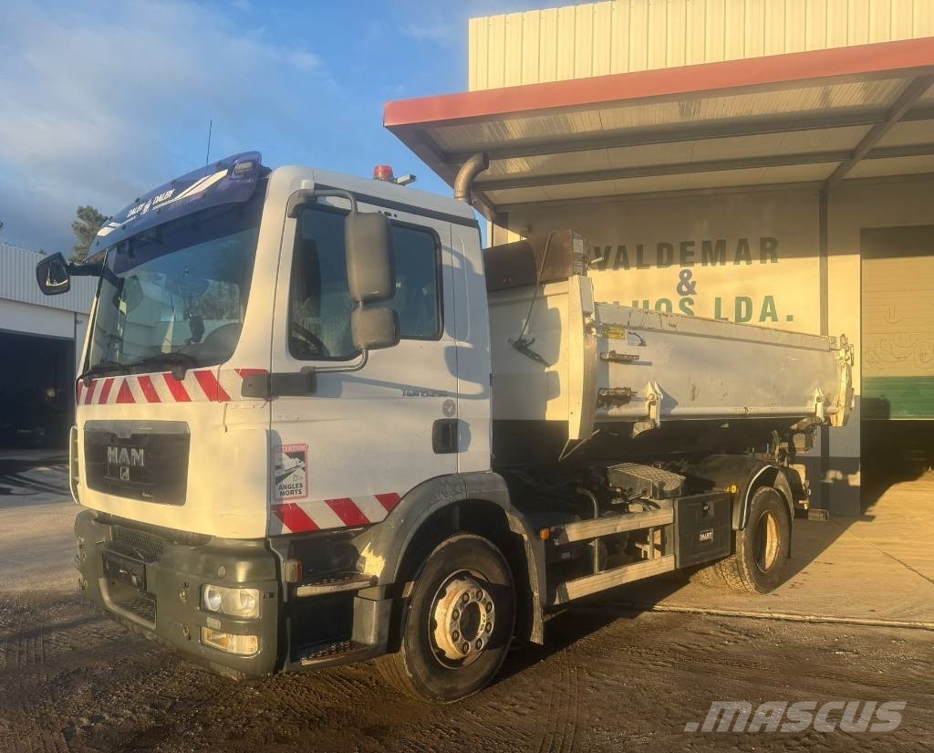 MAN TGM 15.250, Amplirrol, multilift Camion con gancio di sollevamento