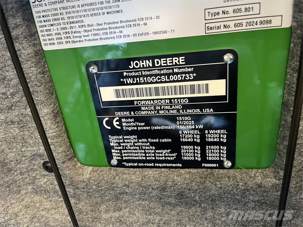 John Deere 1510 G Porteur