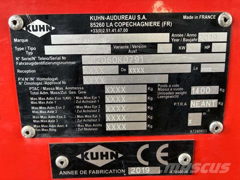 Kuhn Primor 2060 S Sonstige Landmaschinen