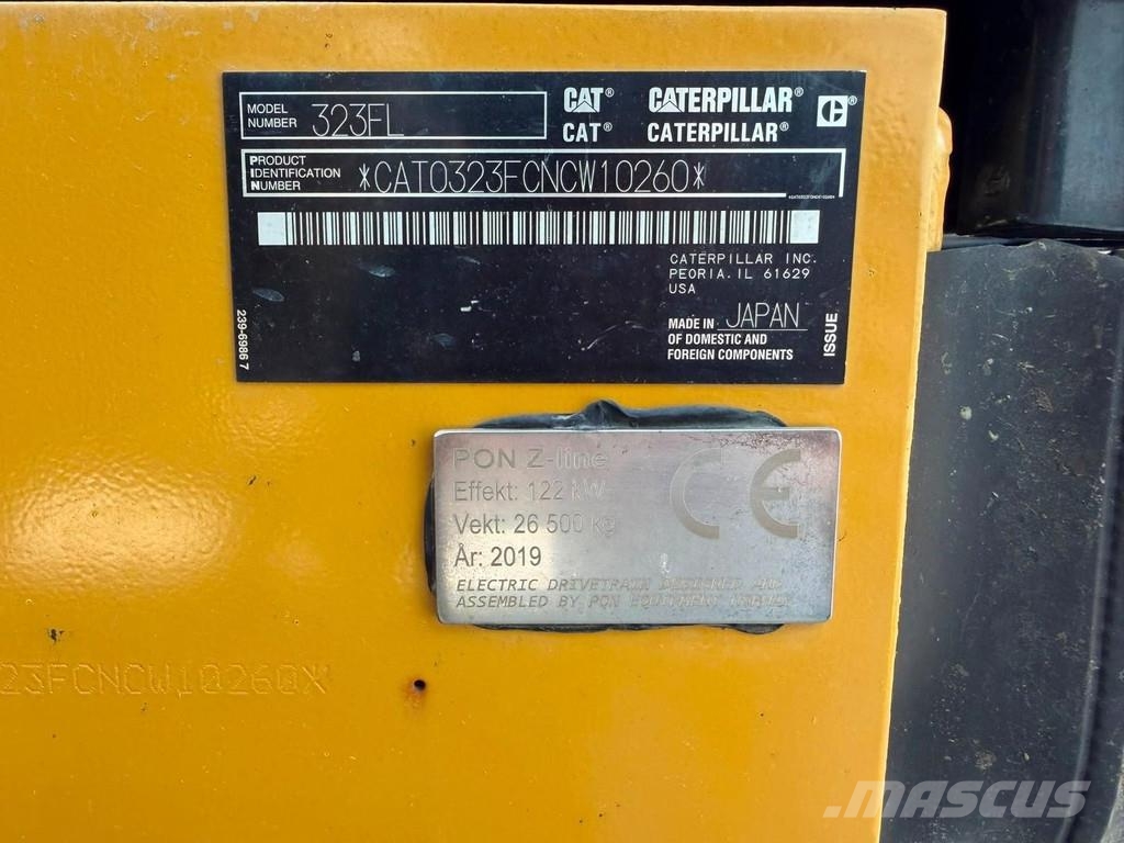 CAT 323FL Z line ( Electric ) Lánctalpas kotrók