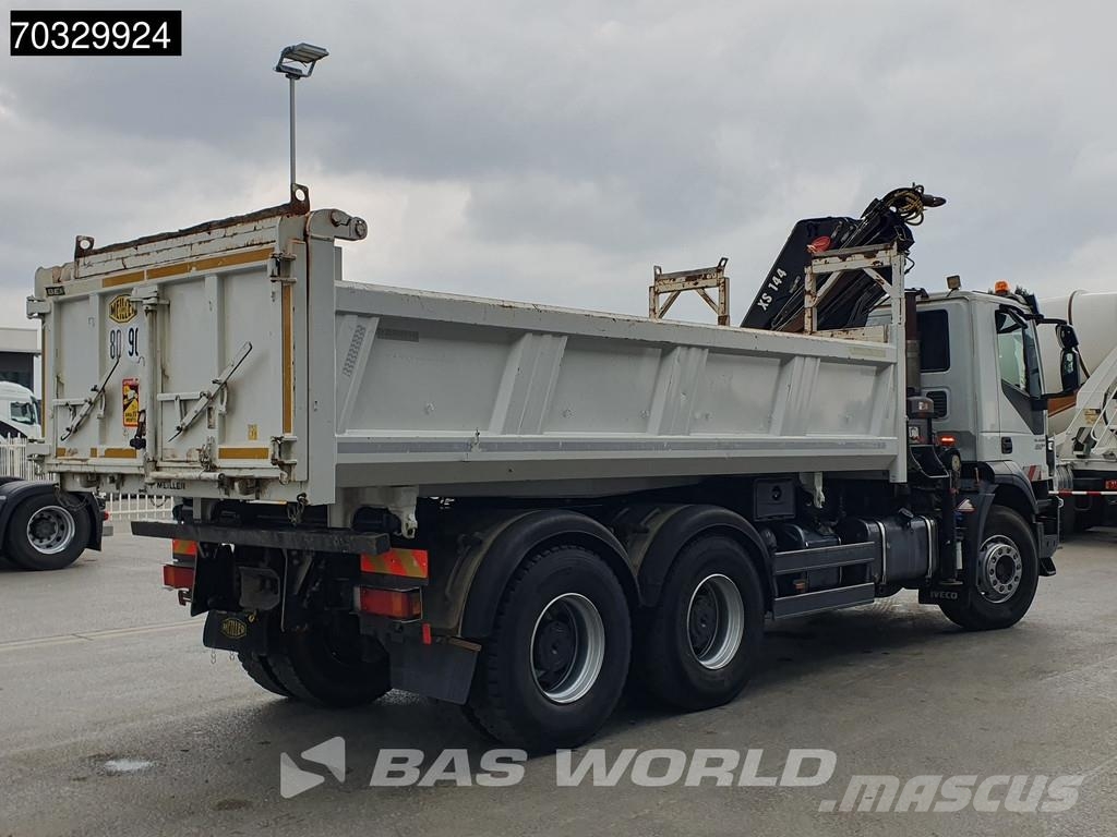 Iveco Trakker 450 6X4 HIAB 144 E-3 Hiduo Kran Crane 11m3 Caminhões basculantes