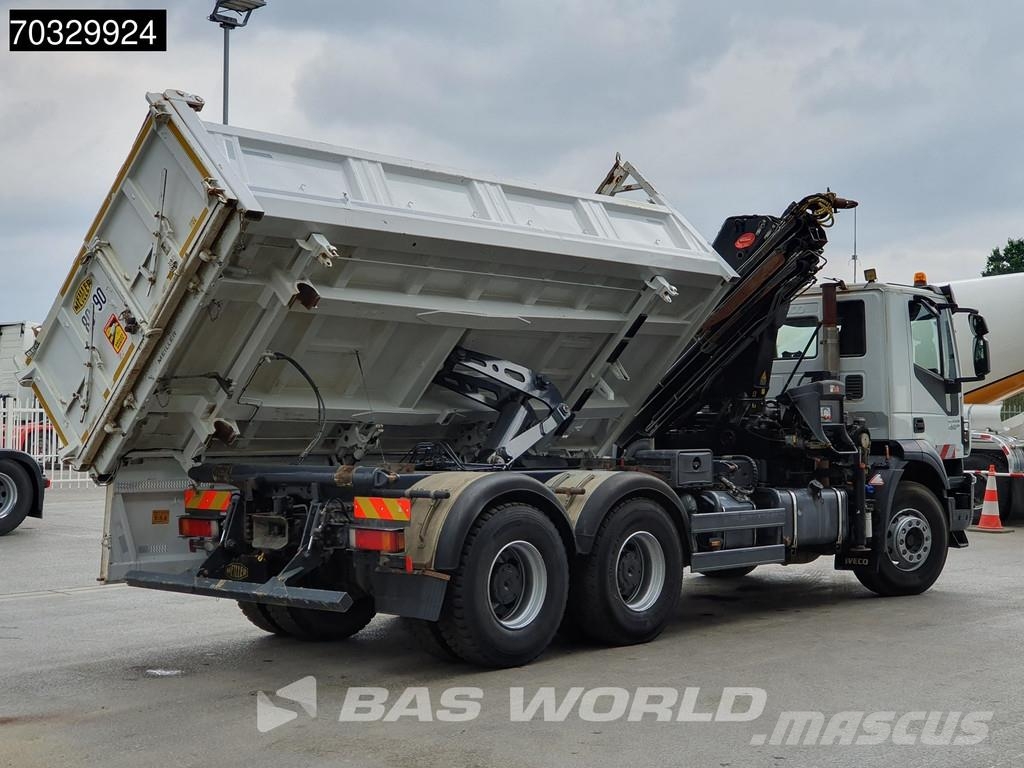 Iveco Trakker 450 6X4 HIAB 144 E-3 Hiduo Kran Crane 11m3 Caminhões basculantes