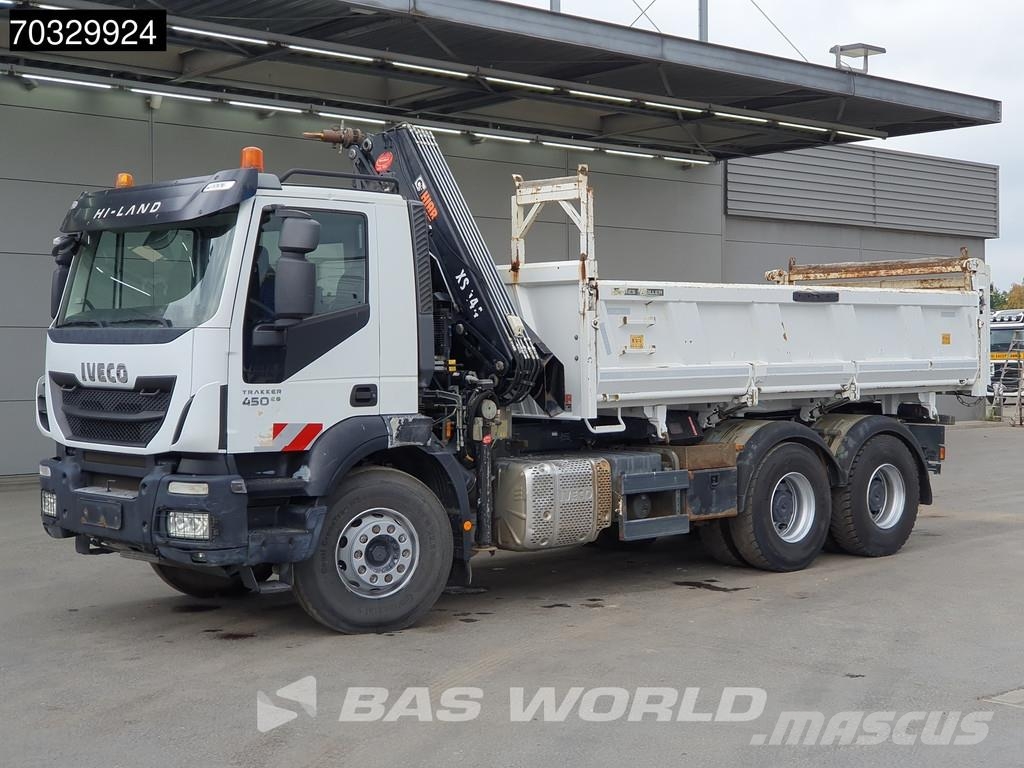 Iveco Trakker 450 6X4 HIAB 144 E-3 Hiduo Kran Crane 11m3 Caminhões basculantes