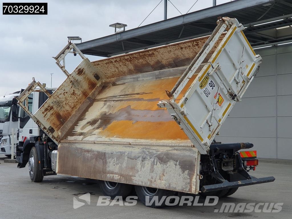 Iveco Trakker 450 6X4 HIAB 144 E-3 Hiduo Kran Crane 11m3 Caminhões basculantes