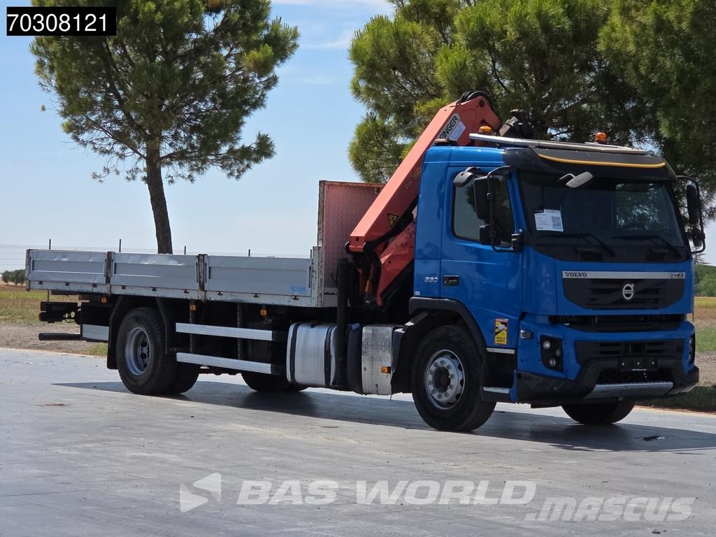 Volvo FMX 330 4X2 Grua Palfinger PK16001 control remoto Camion plateau