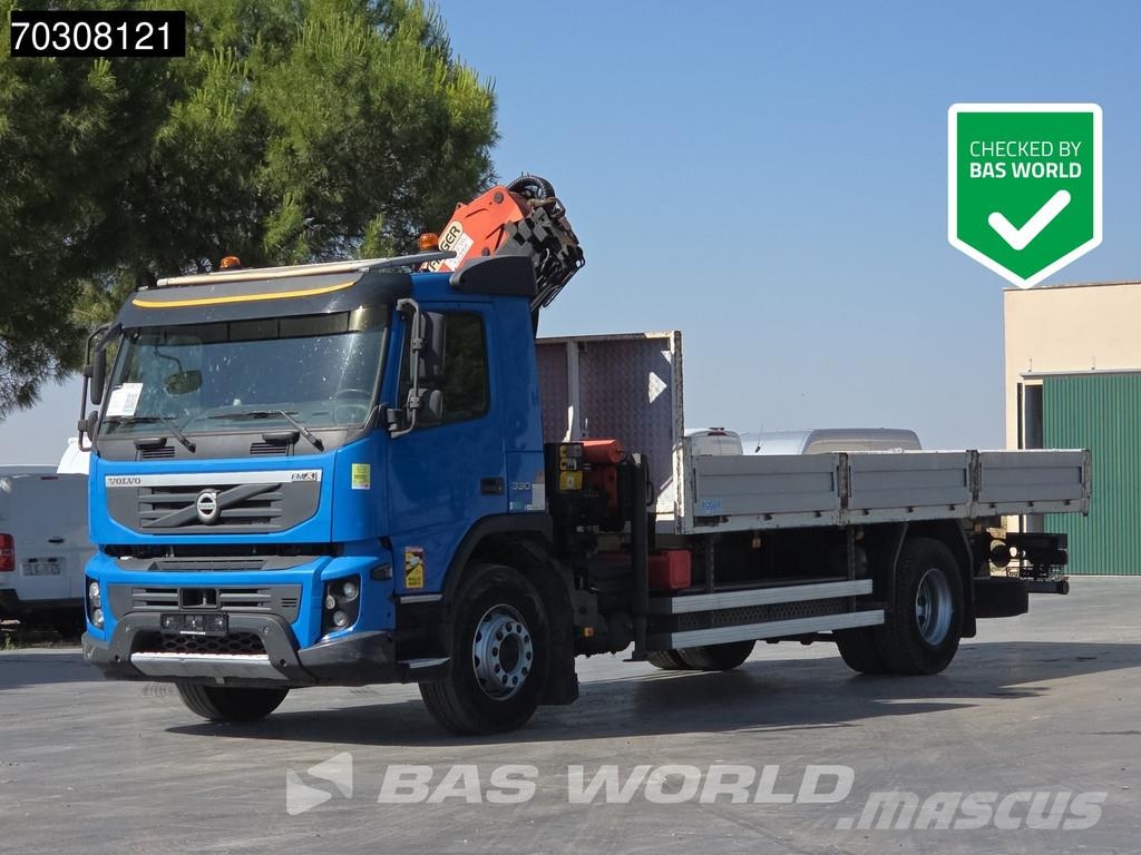 Volvo FMX 330 4X2 Grua Palfinger PK16001 control remoto Camion plateau