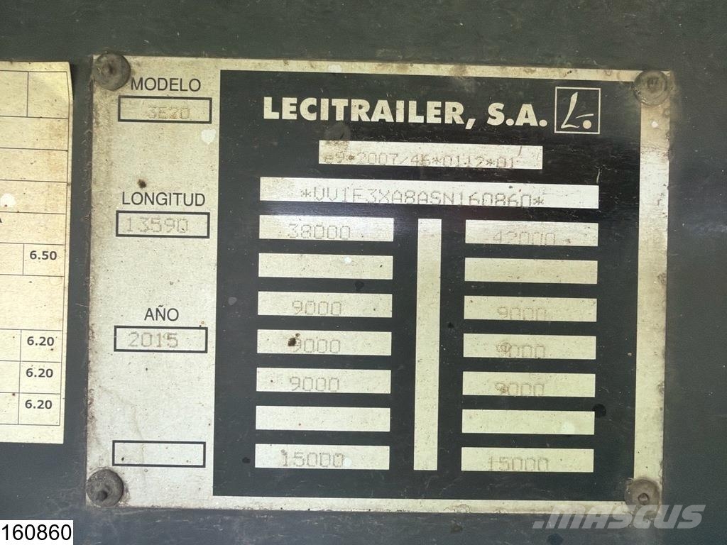 Lecitrailer Koel vries Carrier Vector 1550, Dhollandia Piekabes ar temperatūras kontroli