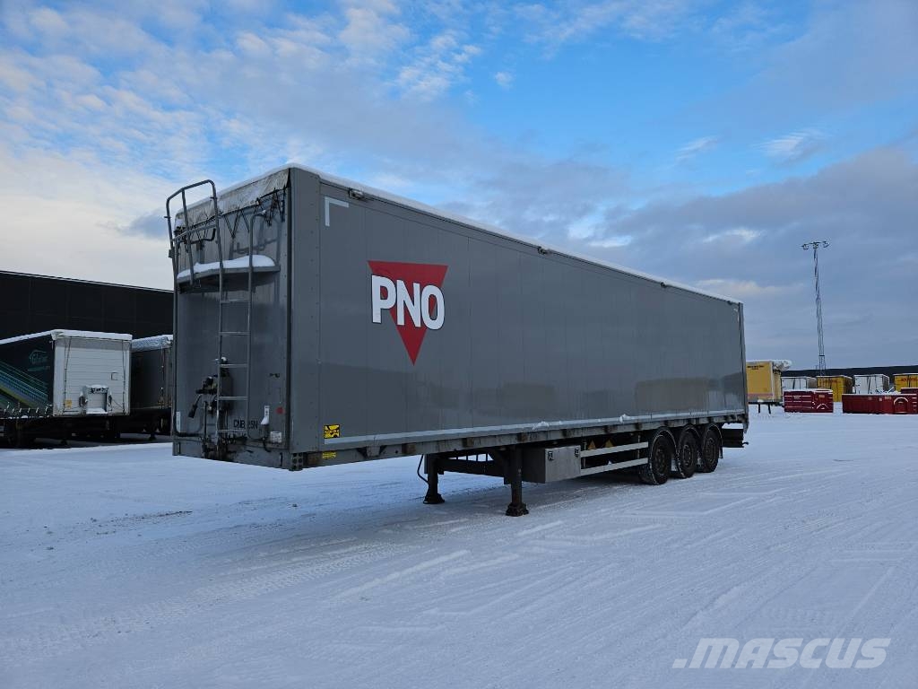 Kraker MOVING FLOOR WITH HYDRAULIC OPENSIDE -LIFTING AXLE أنصاف المقطورات ذات سطح متحرك