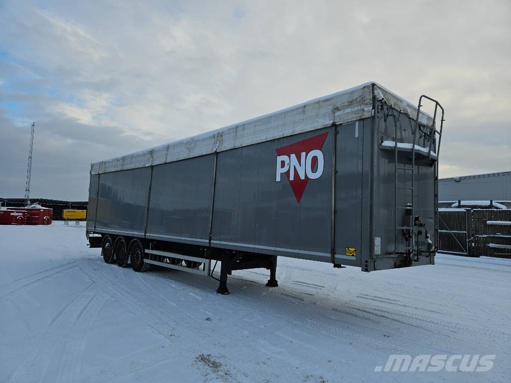 Kraker MOVING FLOOR WITH HYDRAULIC OPENSIDE -LIFTING AXLE أنصاف المقطورات ذات سطح متحرك