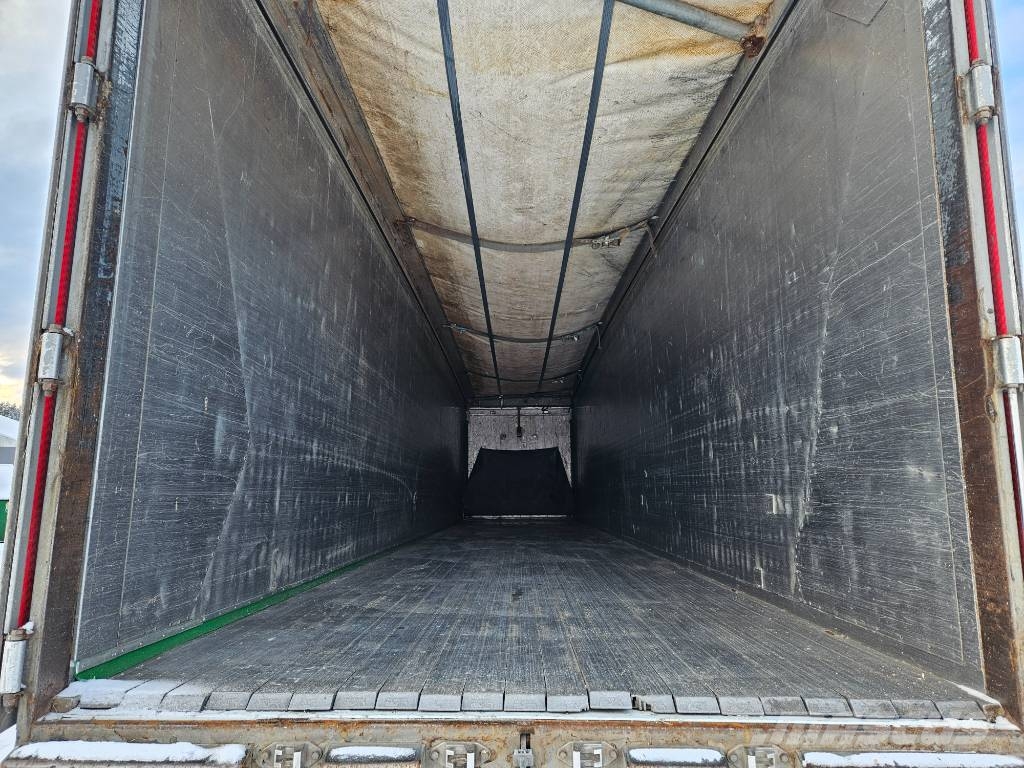 Kraker MOVING FLOOR WITH HYDRAULIC OPENSIDE -LIFTING AXLE أنصاف المقطورات ذات سطح متحرك
