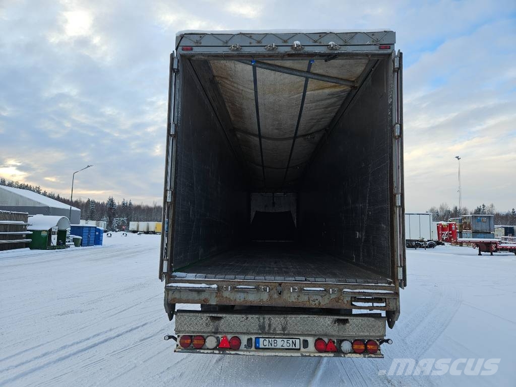 Kraker MOVING FLOOR WITH HYDRAULIC OPENSIDE -LIFTING AXLE أنصاف المقطورات ذات سطح متحرك