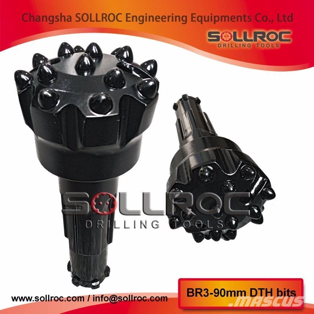 Sollroc DTH button bits 2.5" to 32" Tilbehør og reservedele til boreudstyr/borerigge