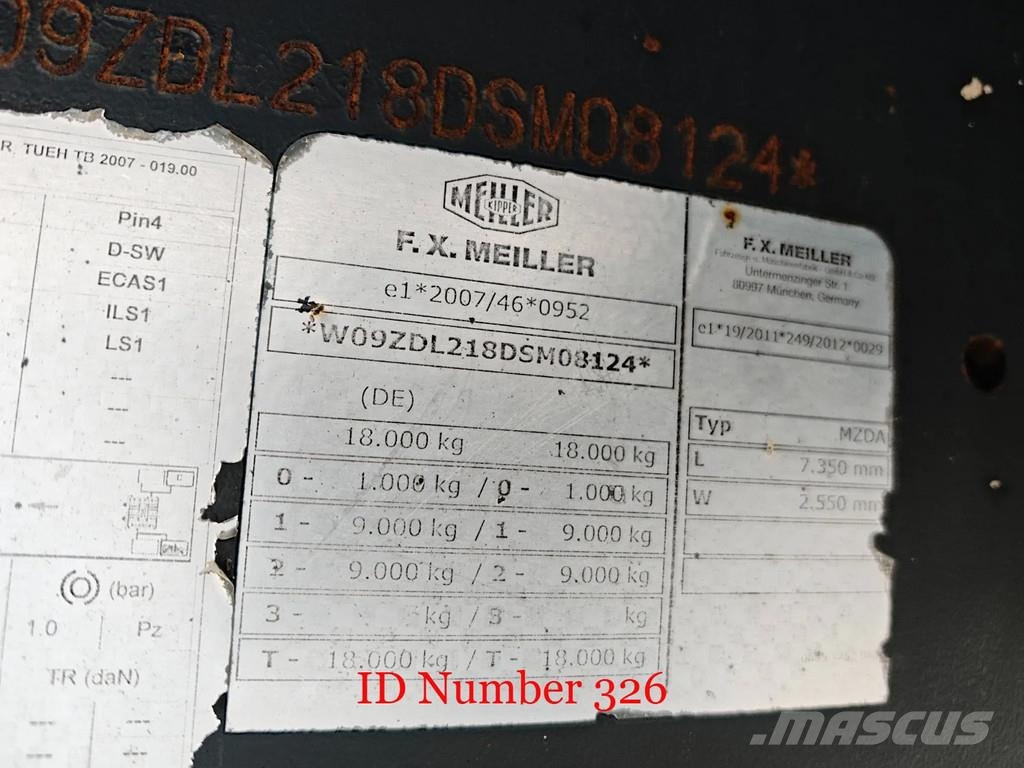 Meiller MZDA 3 Seitenkipper مقطورات قلابة