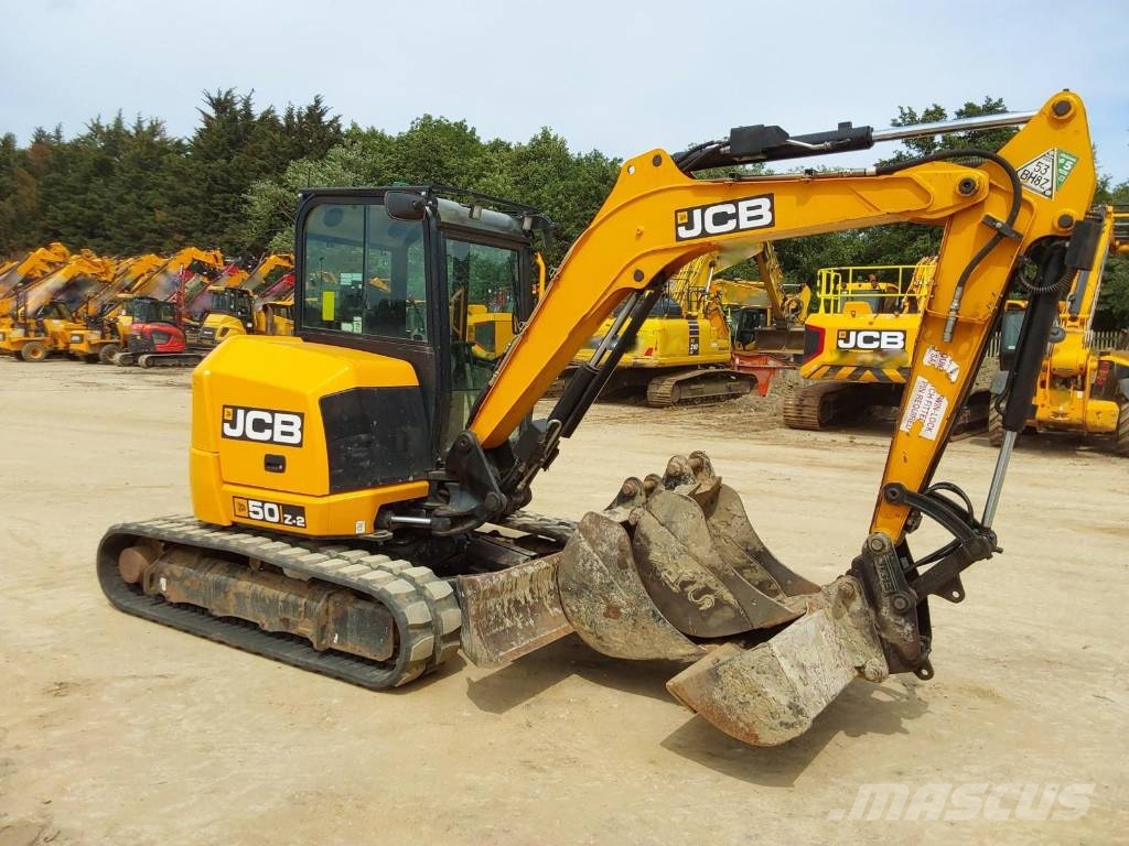 JCB 50 Z-1 2023r przebieg 1500mtg waga 5 ton 50 Z-1 20 소형 굴삭기 7톤 미만