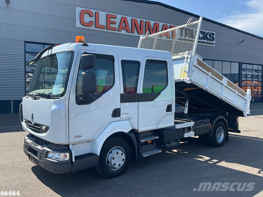 Renault Midlum 180 Kipper HMF laadkraan Just 135.435 km! 自卸式货车