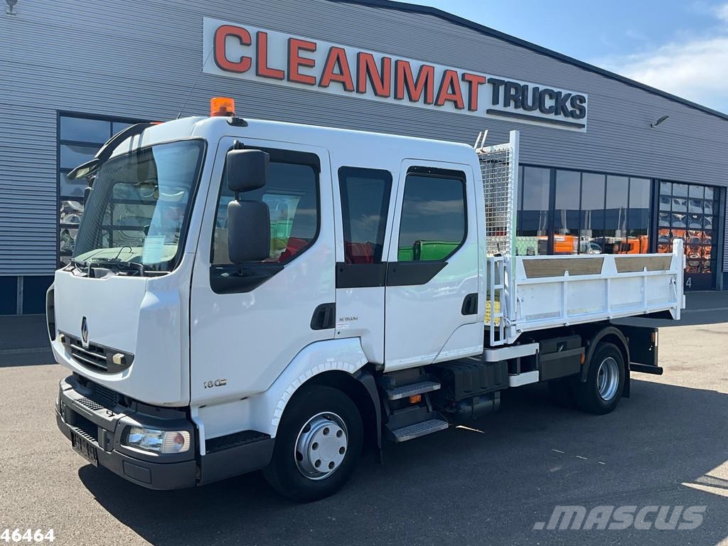 Renault Midlum 180 Kipper HMF laadkraan Just 135.435 km! 自卸式货车