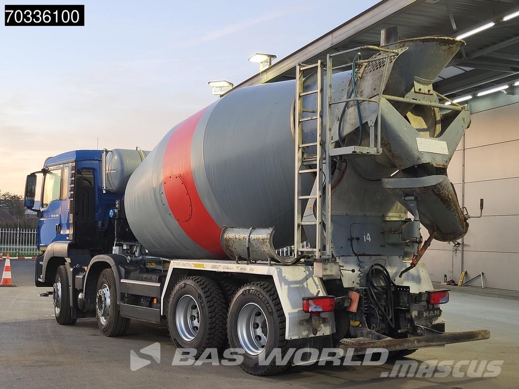 MAN TGS 32.400 8X4 9m3 mixer Steel suspension Manual E Betonmischer