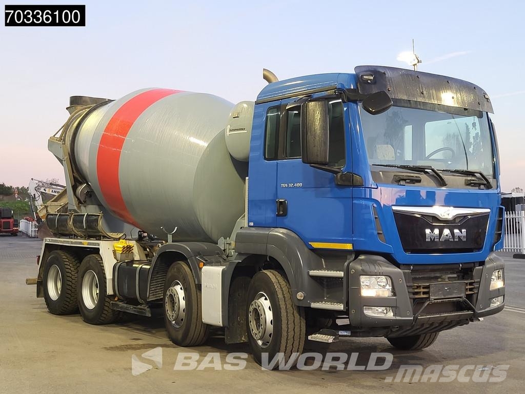 MAN TGS 32.400 8X4 9m3 mixer Steel suspension Manual E Betonmixers en pompen