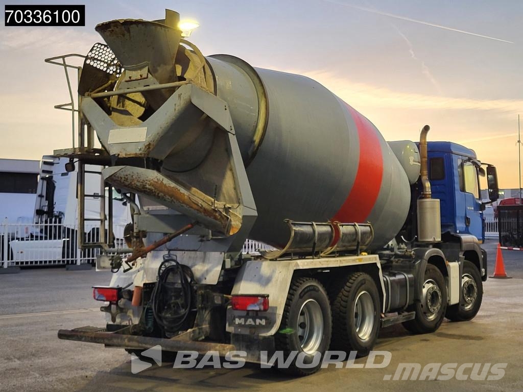 MAN TGS 32.400 8X4 9m3 mixer Steel suspension Manual E Betonmischer