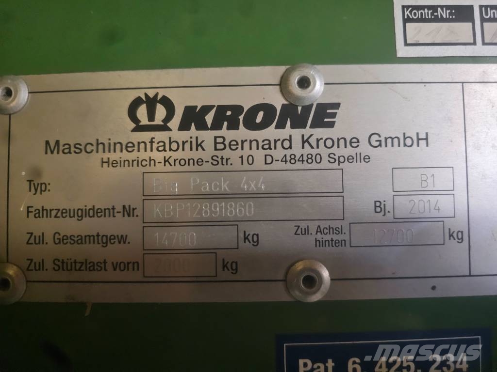 Krone Big Pack 4x4 Kanttipaalaimet