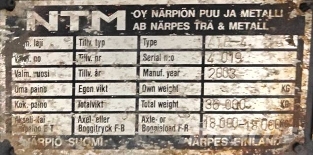 NTM 4 akselinen avokärry Planhengere