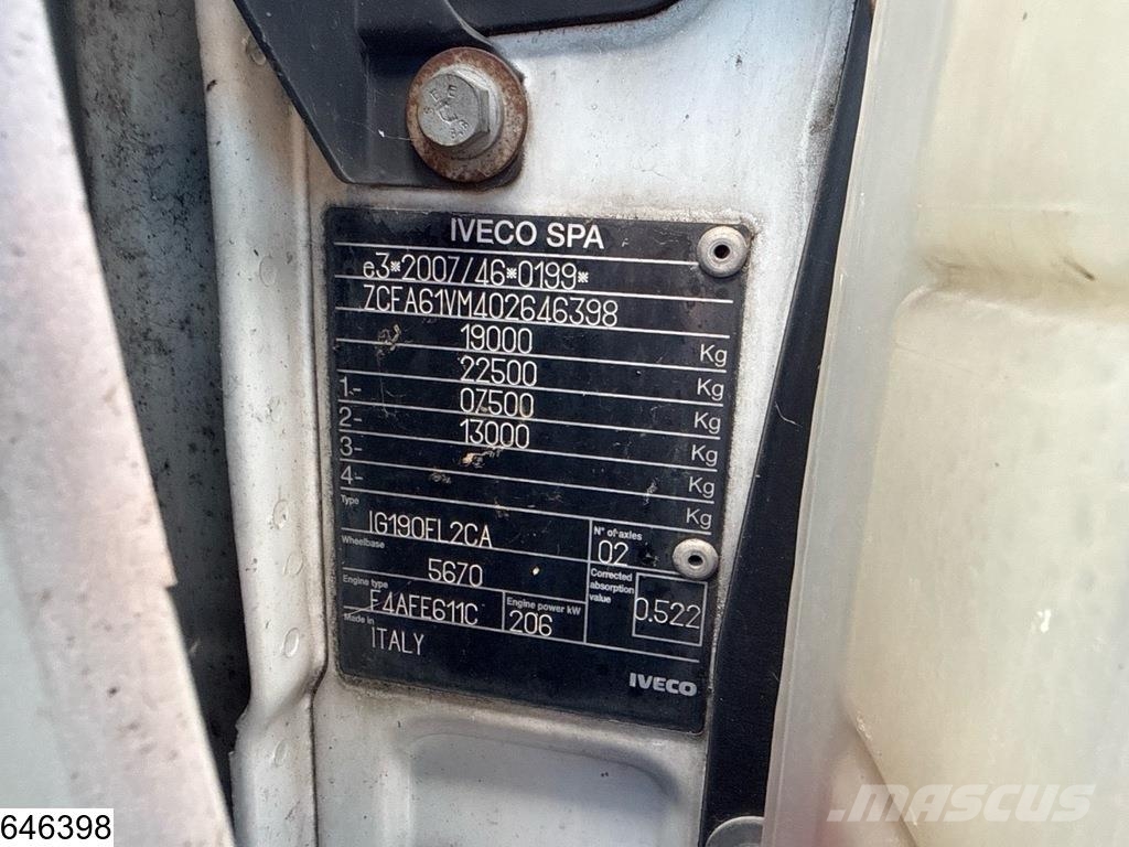 Iveco Eurocargo 190EL28 EURO 6, Dhollandia Furgons