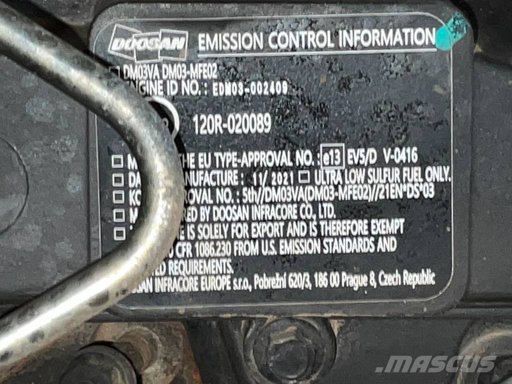 Doosan DX 140 LC-7 حفارات زحافة