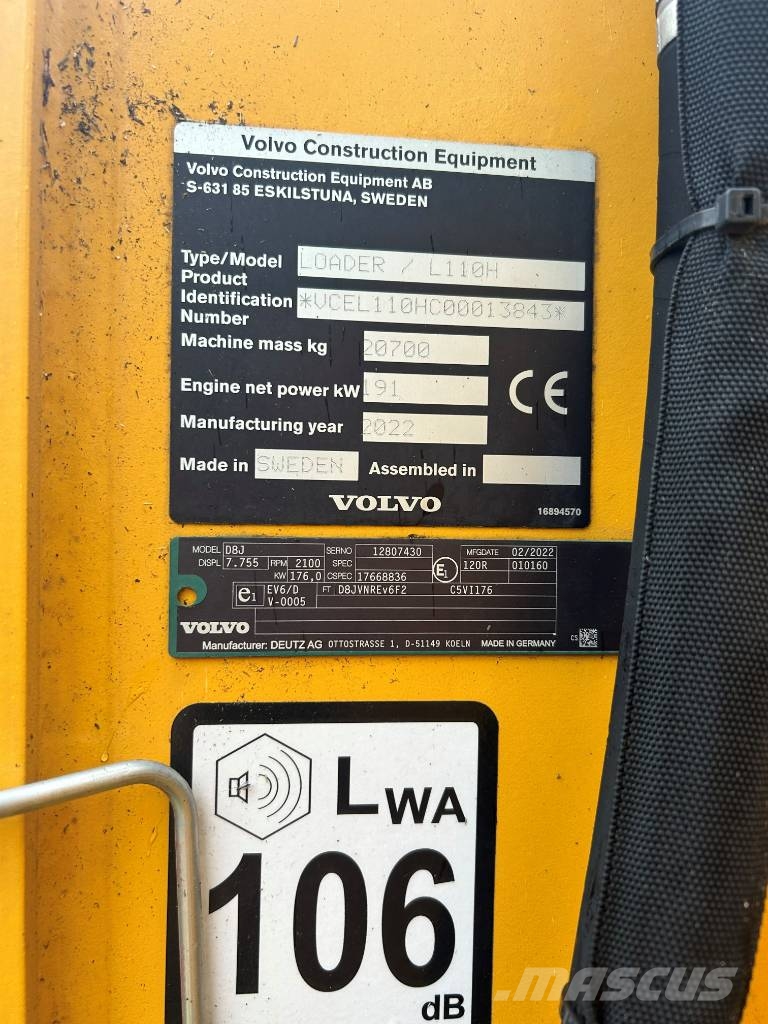 Volvo L 110 H Wielladers