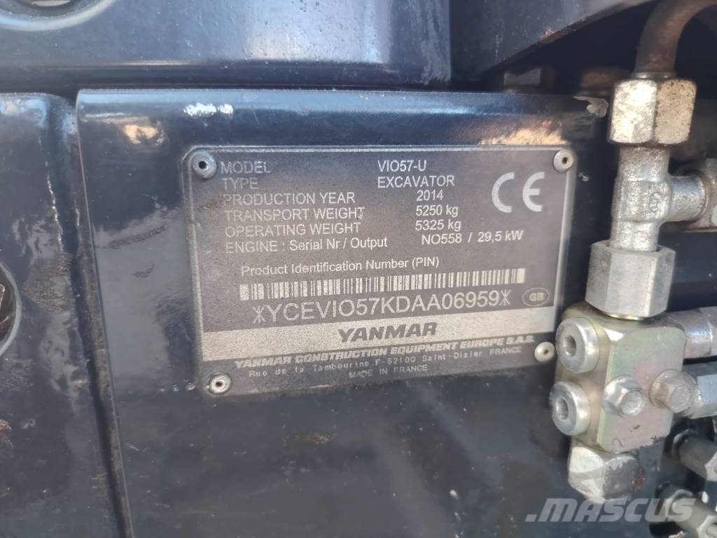 Yanmar Vio 57-U Minikaivukoneet < 7t