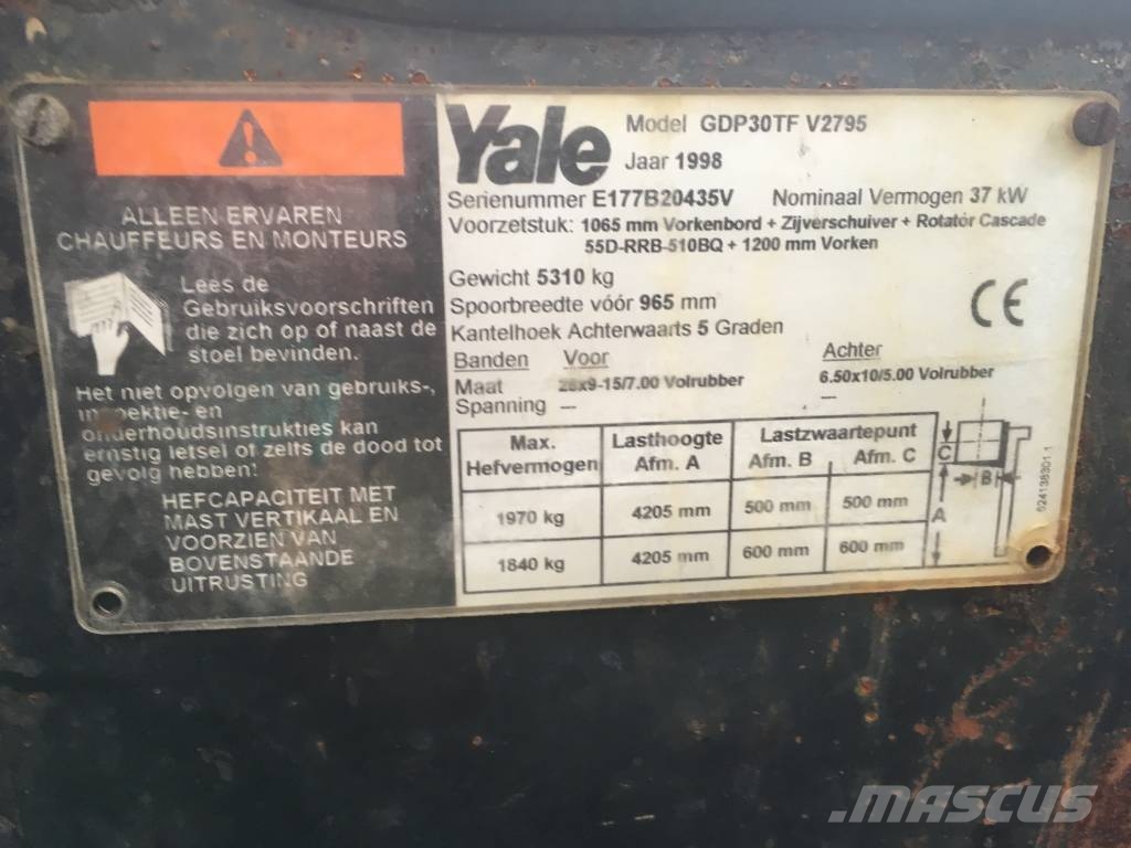 Yale GDP 30 TF V-3010 EO Dizelski viljuškari