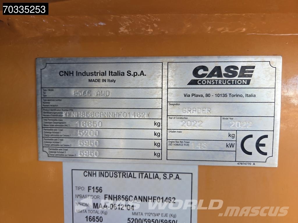 CASE 856 C AWD Grejderi