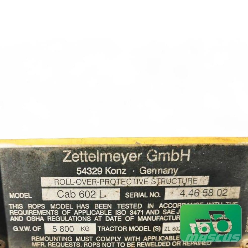 Zettelmeyer 602 C Arm Adaptation Rocker Ramy i zawieszenie