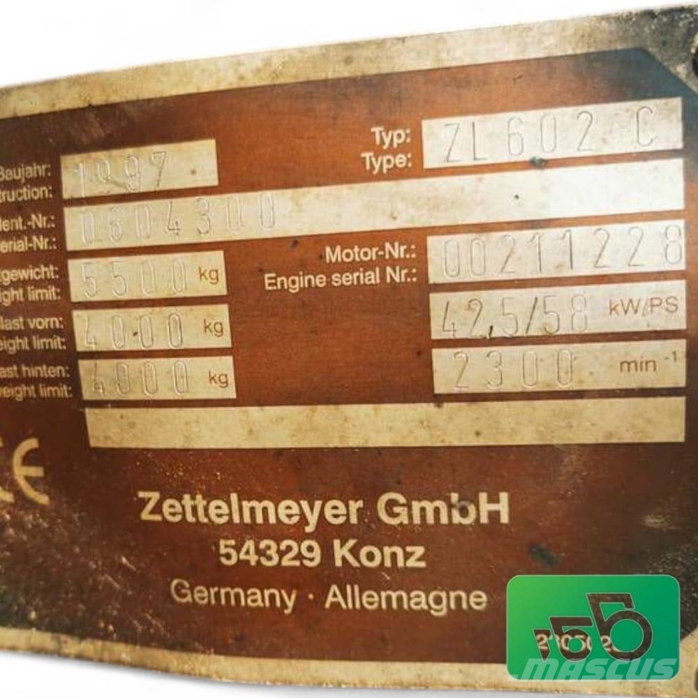 Zettelmeyer 602 C Arm Adaptation Rocker Ramy i zawieszenie