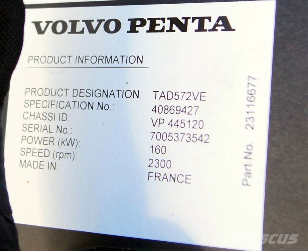 Volvo Penta Europe TAD572VE Κινητήρες